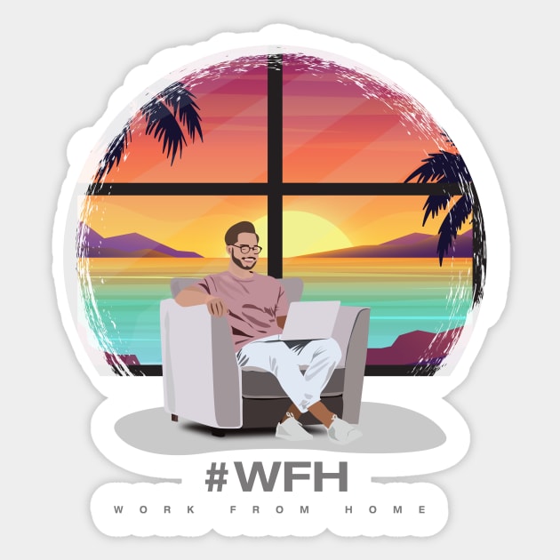 Work From Home WFH Sticker by Locind